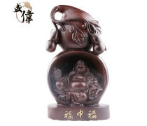 黑檀彌勒佛工藝禮品 典雅與禪意的完美融合