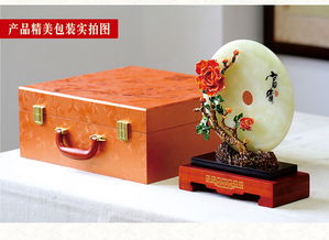 琺瑯彩牡丹平安扣 湯河店玉石器工藝品中的創(chuàng)意家居與高端禮品